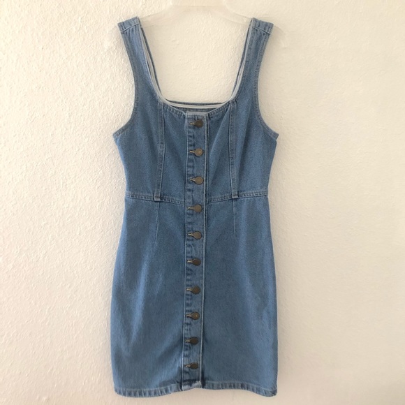 Urban Outfitters Dresses & Skirts - 🆕Sz:2 Urban Outfitters Blue Denim Buttoned Dress